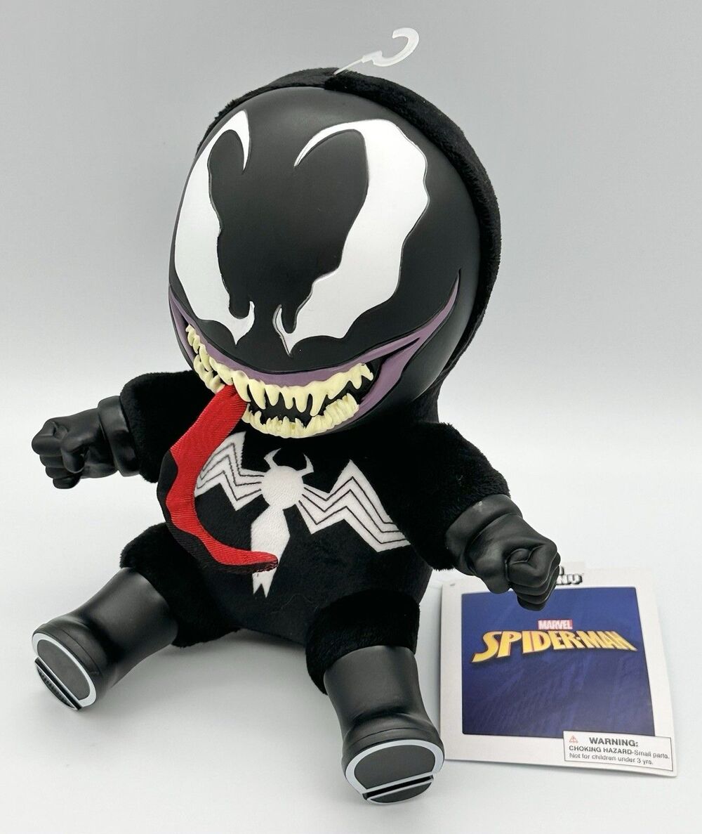 NWT Neca Kidrobot Marvel Spider-Man Venom Roto Phunny 8" Plush Vinyl Figure